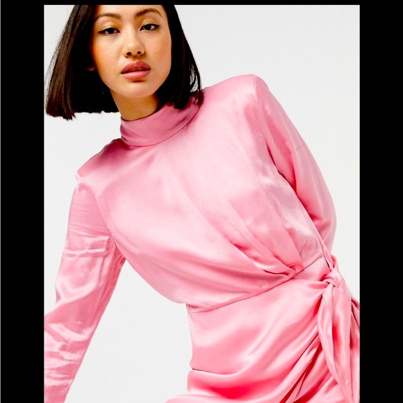 & Other Stories Pink Lon Sleeve Dress - Picture 1 of 3